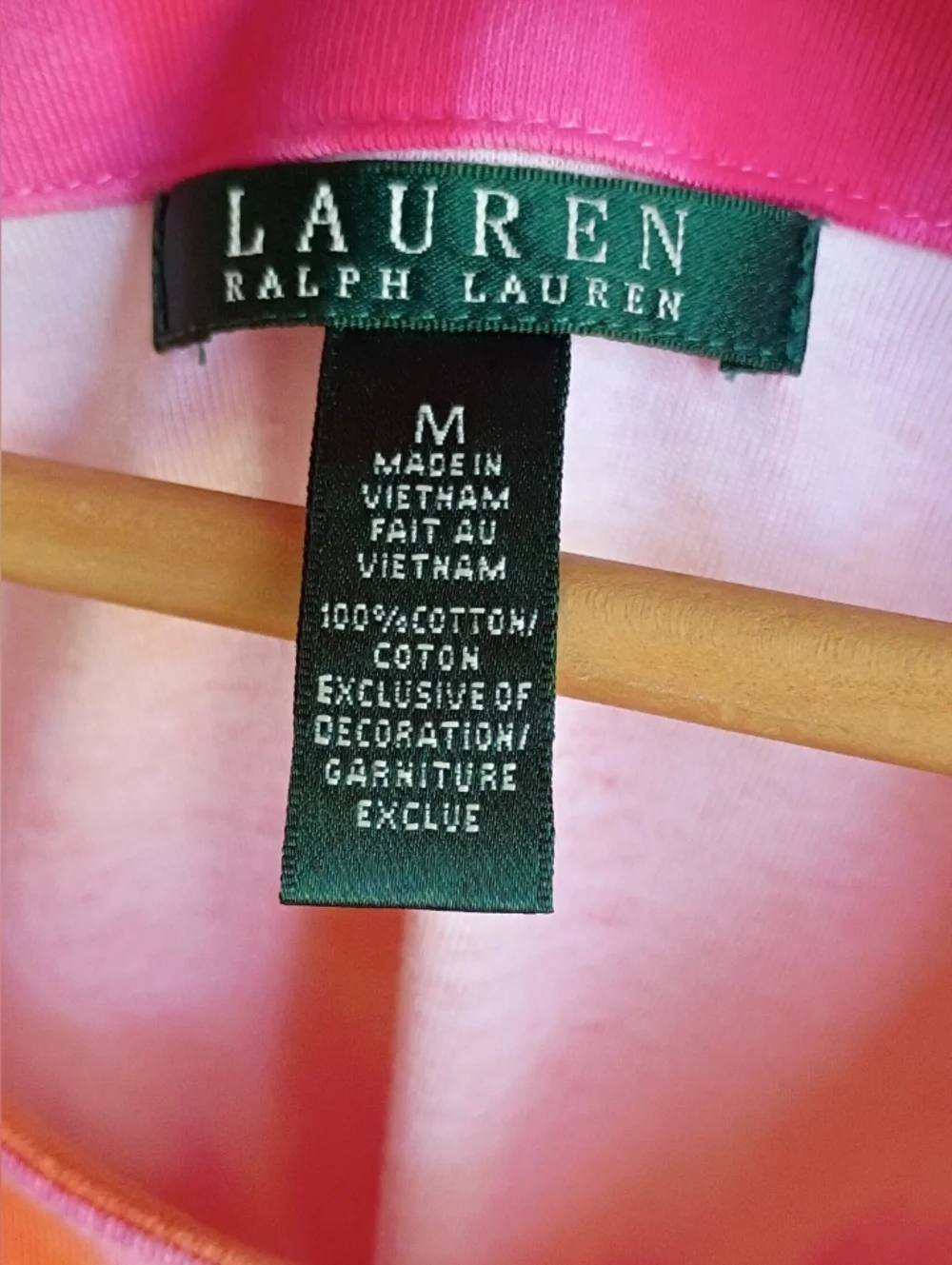 Lauren Ralph Lauren Pink And Orange Tye Dye Top Size Medium - Picture 2 of 6